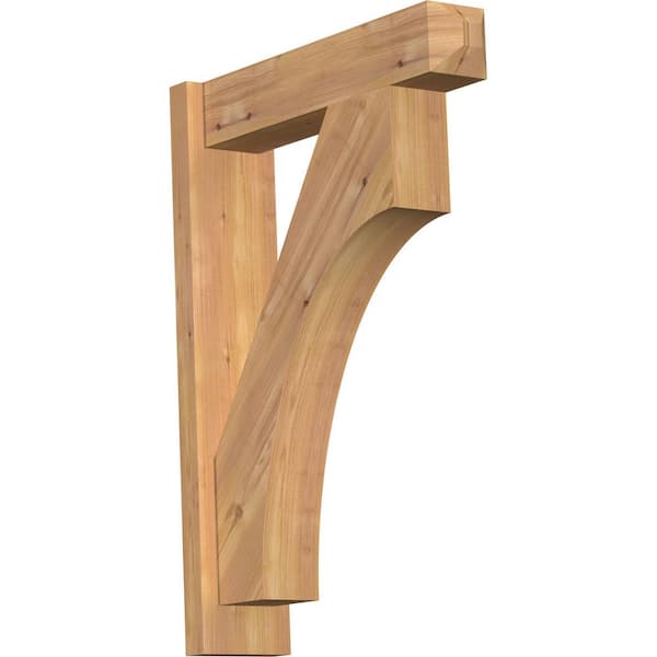 Ekena Millwork 6 in. x 30 in. x 22 in. Western Red Cedar Westlake Craftsman Smooth Outlooker