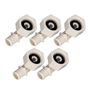 1/2 in. x 1/2 in. Plastic PEX Poly Alloy 90-Degree Swivel Elbow PEX x FPT Barb Pipe Fitting (5-Pack)