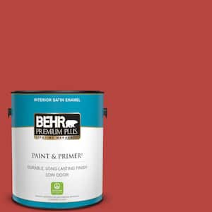 BEHR PREMIUM PLUS 8 oz. #PPU15-03 Dark Cobalt Blue Satin Enamel  Interior/Exterior Paint & Primer Color Sample B370316 - The Home Depot