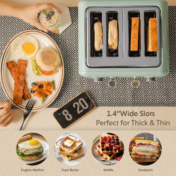 BUYDEEM 4-Slice Metal Wide Slot Toaster with 7 Shade BUYDEEM 4-Slice Metal Wide Slot Toaster with 7 Shade