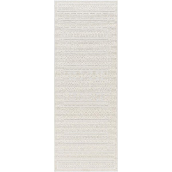 Livabliss Lyna Tan Bohemian 3 ft. x 7 ft. Machine-Washable Indoor Runner Area Rug