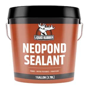 NeoPond Sealant 1 Gal. Black Waterproof Pond Sealer - Fish & Plant Safe Coating for Ponds and Water Features