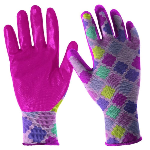 Digz Nitrile Dipped Youth Girls Fabric Gloves