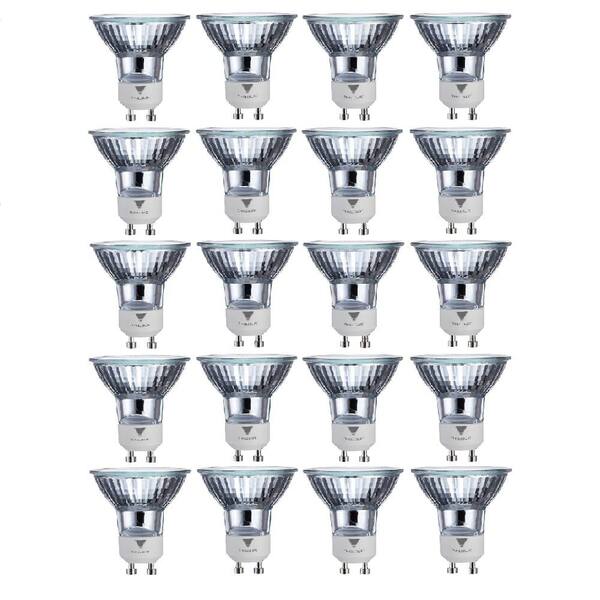 TriGlow 50-Watt MR16 Flood GU10 Bipin Base Halogen Light Bulb (24-Pack)