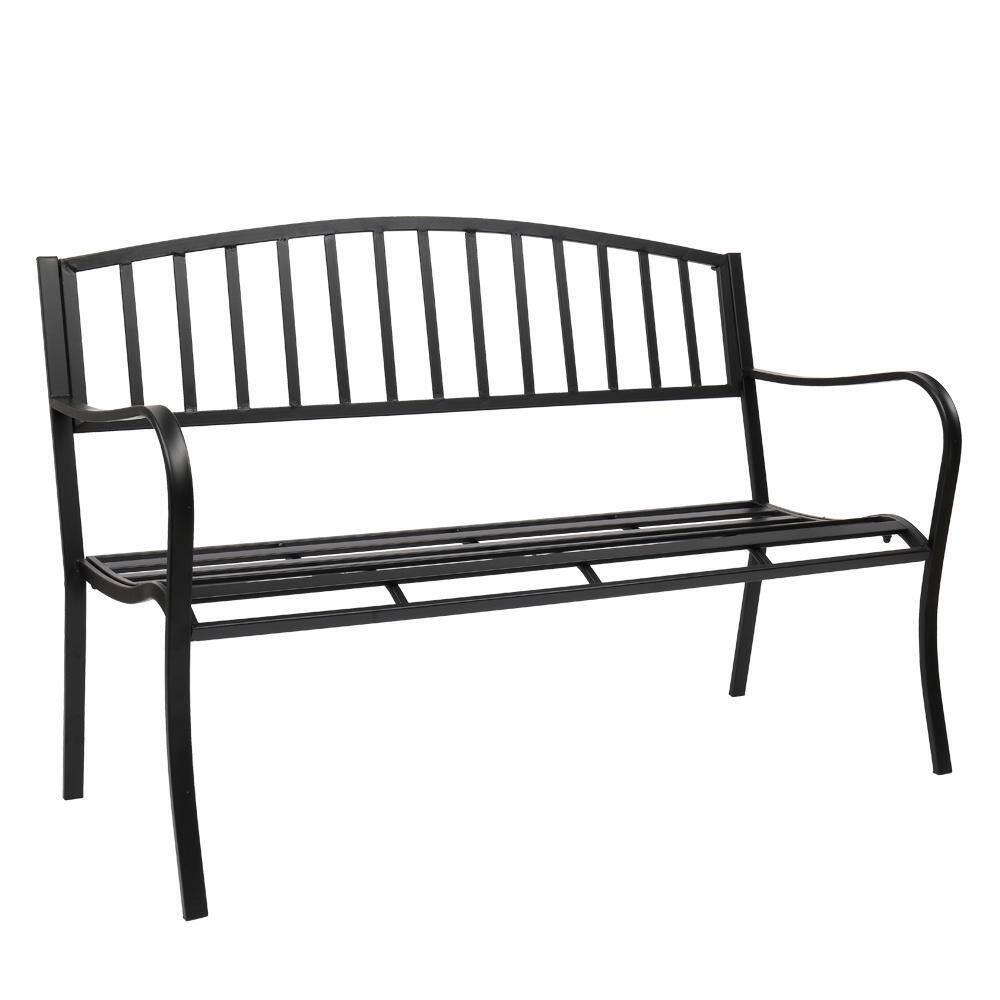 Metal Outdoor Bench HD0102HEB0LW The Home Depot