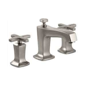 Margaux 8 in. Widespread 2-Handle Water-Saving Bathroom Faucet in Vibrant Brushed-Nickel
