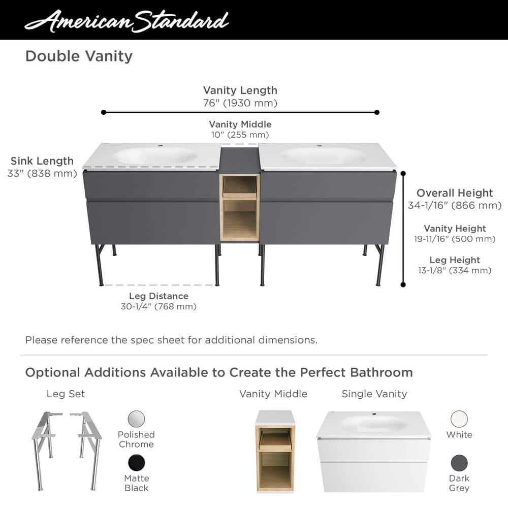 Studio S 33" White Wall-Mounted Single Bathroom Vanity