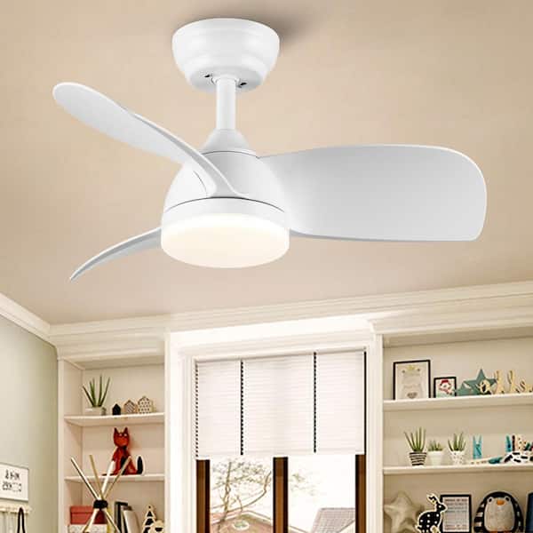 Matte White Small Ceiling Fan