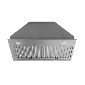 28 in. Ducted Built-In Range Hood with LED in Stainless Steel
