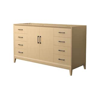 Janna 59.5 in. Bath Vanity Cabinet Without Top in White Oak Assembled