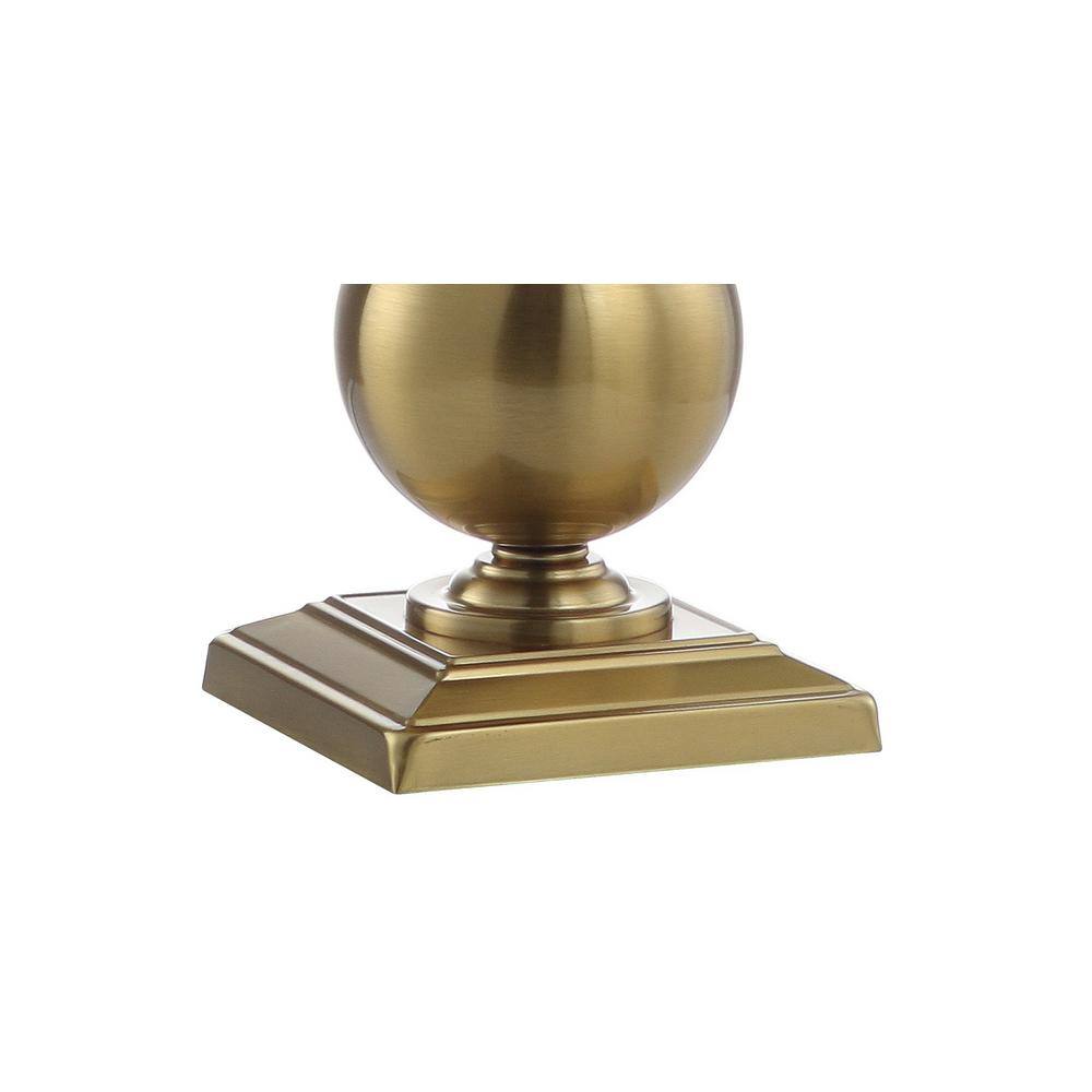 Mackenzie 33" Gold Metal Table Lamp with White Shade