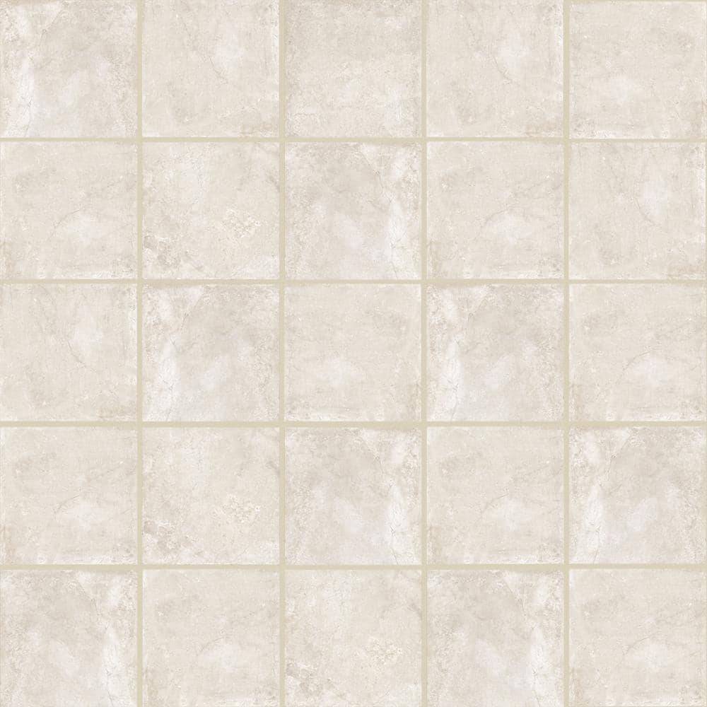 Take Home Tile Sample-Sorena Cream 4 in. W x 4 in. L Matte Porcelain Mesh-Mounted Mosaic Tile price history on PriceWatchPro