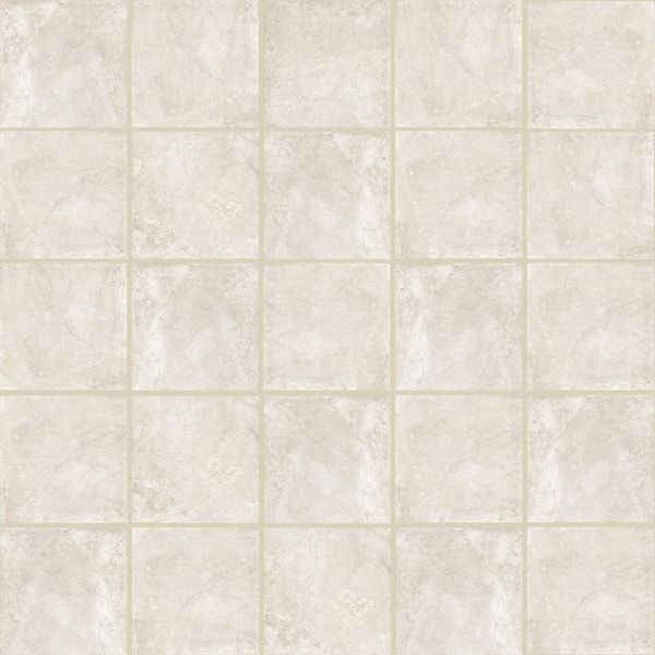 Sorena Cream 12 in. W x 12 in. L Matte Porcelain Mesh-Mounted Mosaic Tile (6 sq. ft./Case)