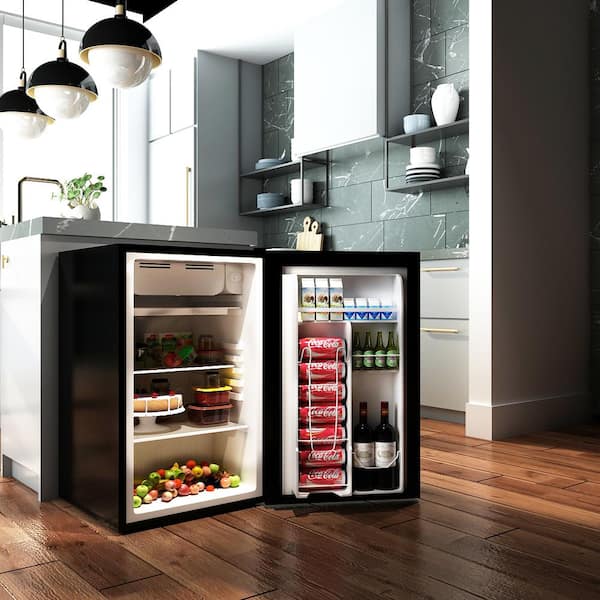 Mini Refrigerator 2.4 Cu Ft Stainless Single Door Small Fridge Dorm Office NEW 