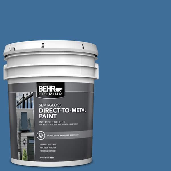 BEHR PREMIUM 5 gal. #M520-6 National Anthem Semi-Gloss Direct to Metal Interior/Exterior Paint