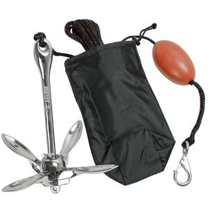 3.5 lbs. BoatTector Complete PWC Stainless Steel Grapnel Anchor Kit