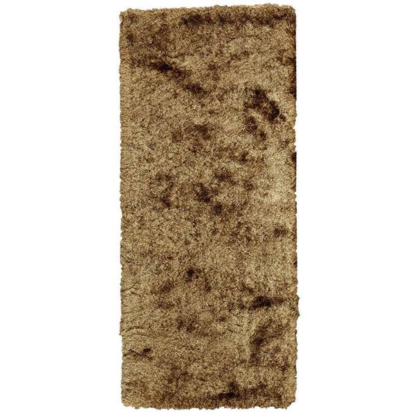 Weave & Wander Freya Saffron 3 ft. x 6 ft. Shag Runner Rug