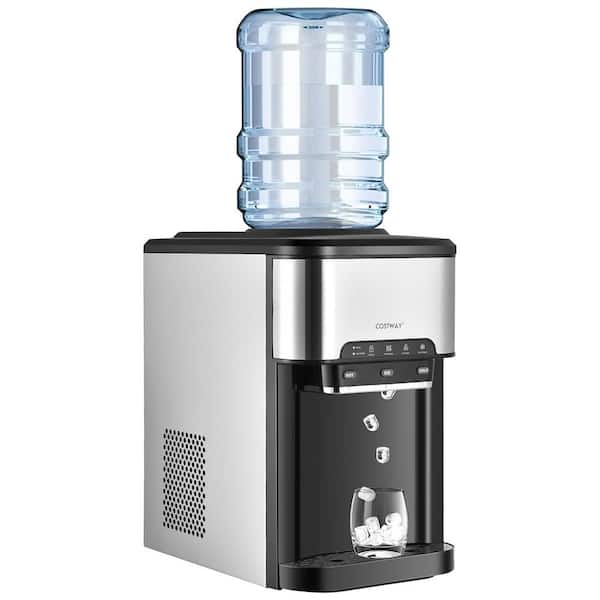 11 in. Width 3-in-1 Water Cooler Dispenser with Built-In Ice Maker with 3-Temperature Settings