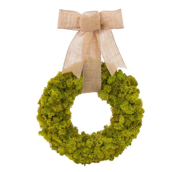 The Christmas Tree Company Moss Garden 12 in. Dried Floral Wreath-DISCONTINUED