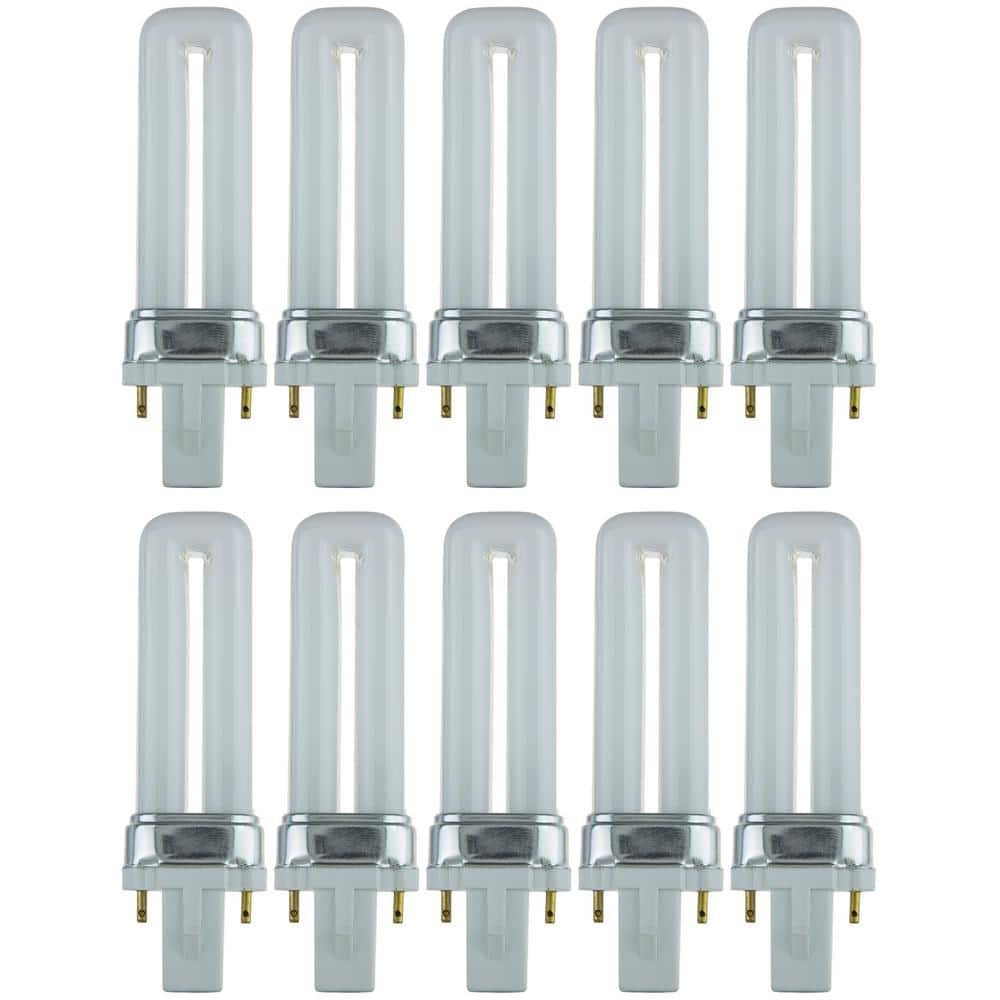 48-Watt Equivalent PL U-Shaped Plug-In G23 2-Pin Base CFL Light Bulb in Tru