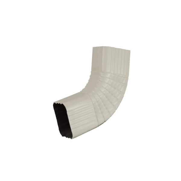 Amerimax Home Products DISCONTINUED 2 in. x 3 in. Linen Aluminum Downspout B-Elbow