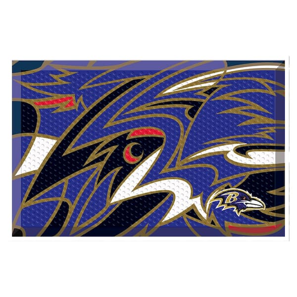 FANMATS Baltimore Ravens XFIT Design 19 in. x 30 in. Rubber