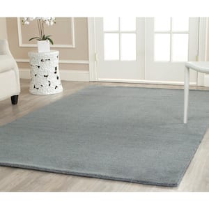 Himalaya Blue 9 ft. x 12 ft. Solid Gradient Area Rug