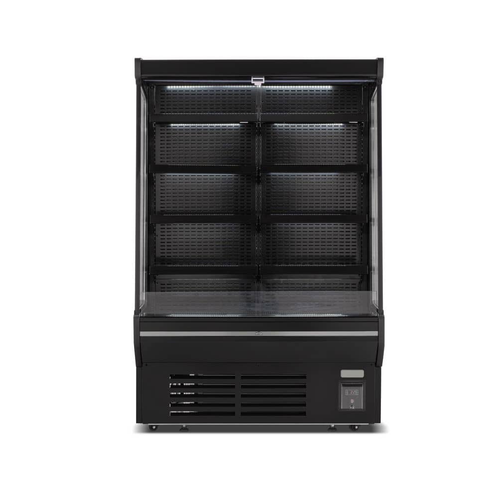 15.5 cu. ft. Open Refrigerated Floor Display Case (Black)