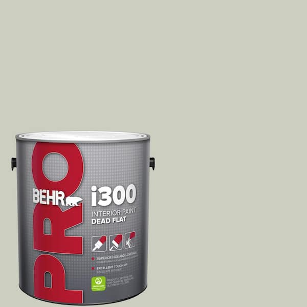 BEHR PRO 1 gal. #PPU10-11 Sliced Cucumber Dead Flat Interior Paint