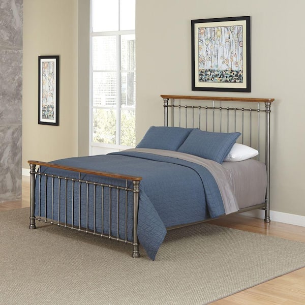 Home Styles Orleans Caramel Queen Bed Frame