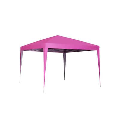 10 ft. x 10 ft. Pink Outdoor Instant Shelter Canopy Tent Pop-Up Tent