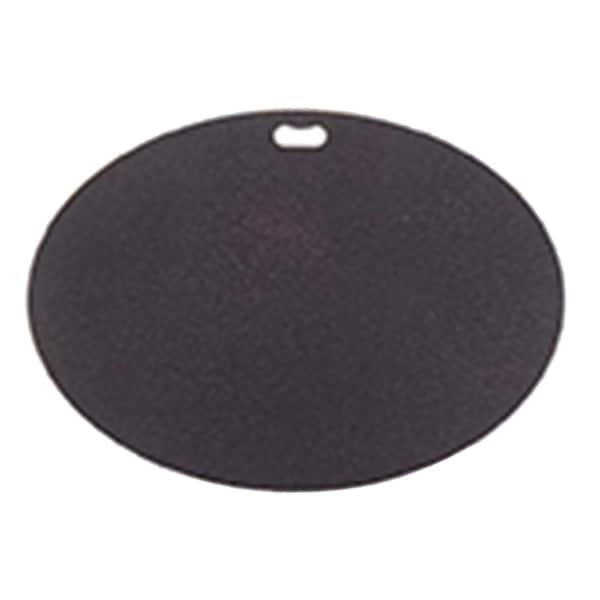 The Original Grill Pad 42 in. x 30 in. Oval Berry Black Deck Protector