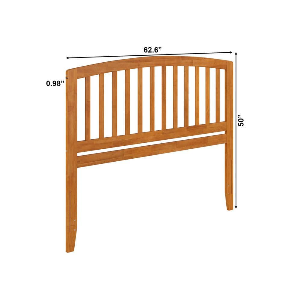 Richmond Light Toffee Solid Wood Queen Headboard with USB Charger