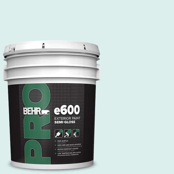 BEHR PRO 5 gal. #520C-1 Spring Rain Semi-Gloss Exterior Paint