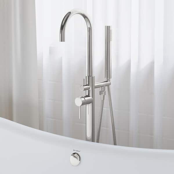 Swiss Madison Ivy Single Handle Freestanding Bathtub Faucet in Brushed Nickel