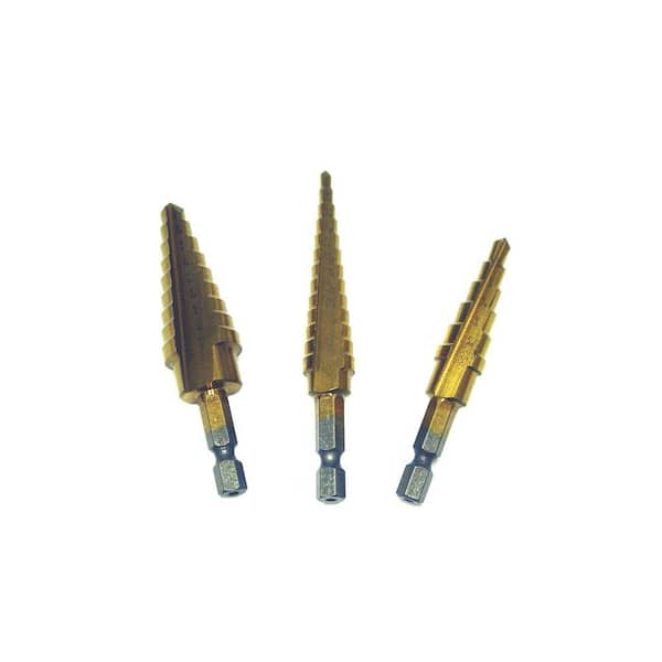 Step Drill Bit Set Titanium Coated High Speed Steel Drill - Temu