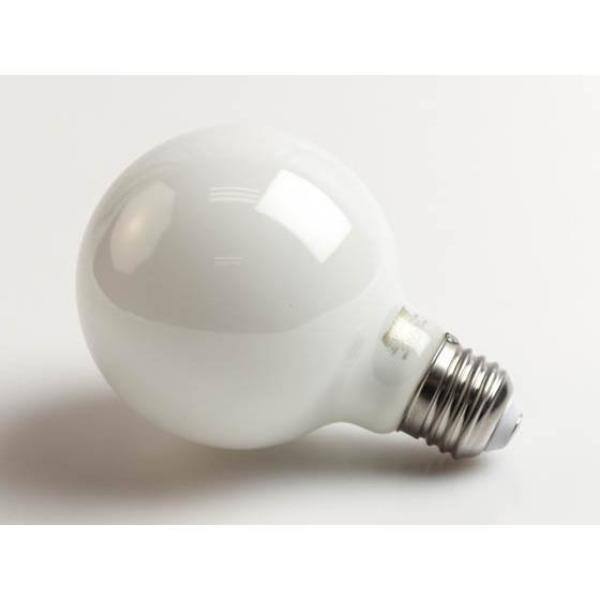 Bulbrite - 60-Watt Equivalent Dimmable Milky Filament G25 Medium E26 LED Light Bulb, 2700K (8-Pack)