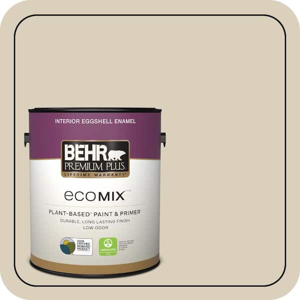 1 gal. #MQ3-15 Bell Tower Eggshell Enamel EcoMix Plant-Based Interior Paint & Primer