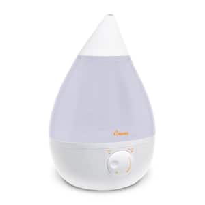 1 Gal. Drop Ultrasonic Cool Mist Humidifier for Medium to Large Rooms up to 500 sq. ft. - White