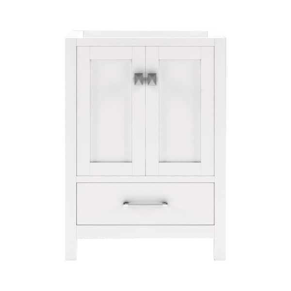 Caroline Avenue 24 in. W x 22 in. D x 34 in. H Single Sink Bath Vanity Cabinet without Top in White