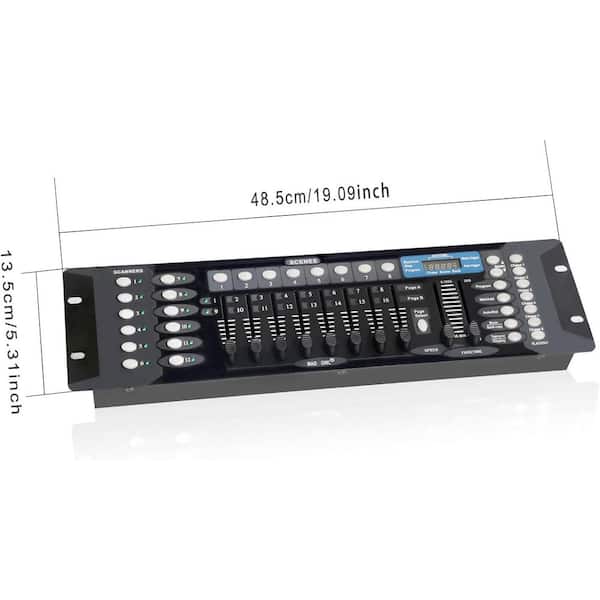 DMX Controller For DJ & Stage Lights – 192-Channel DMX512 Board With Cables, Built For Smooth Light Shows