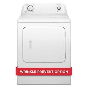 6.5 cu.ft. vented Front Load Electric Dryer in White with Wrinkle Prevent Option