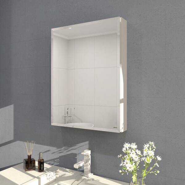 Hermitage Bath Flicker 23 in. W x 30 in. H Rectangular Aluminum or ...