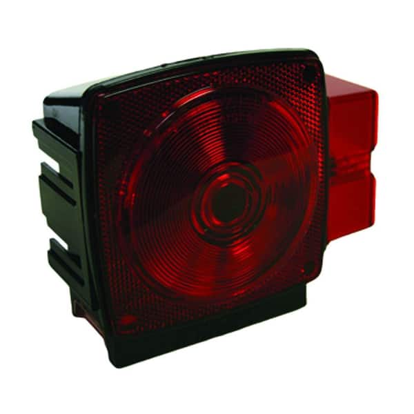 Blazer International Stop/Tail/Turn 5-1/4 in. 7-Function Submersible Square Lamp Red for Under and Over 80 in. Applications
