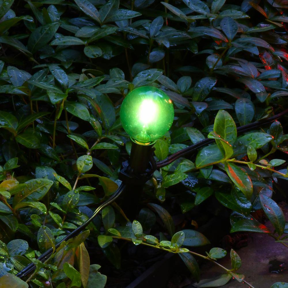 Solar Powered Multicolor LED Pathway Lights with Dusk to Dawn Sensor