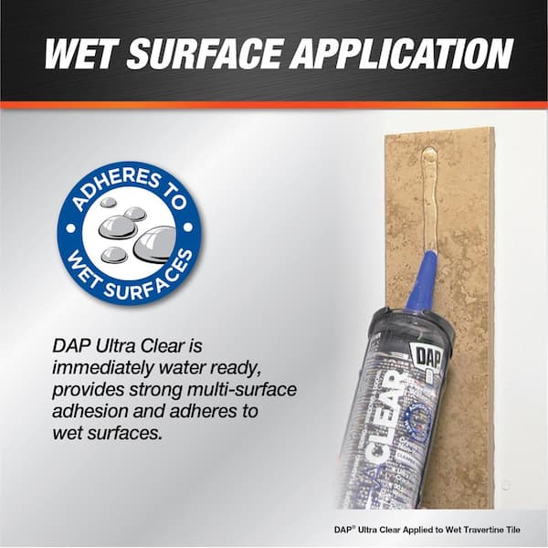 DAP 10.1 oz. Ultra Clear All Purpose Waterproof Sealant 18388