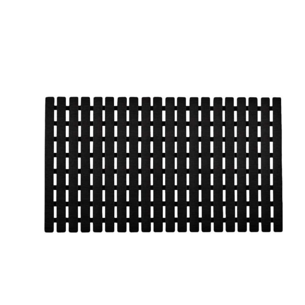 Shower Mat Non Slip, Bathtub Mat with Suction Cups and Drain Holes, 27.5 in. x 15.7 in. Bath Mat for Tub Shower in Black price history on PriceWatchPro