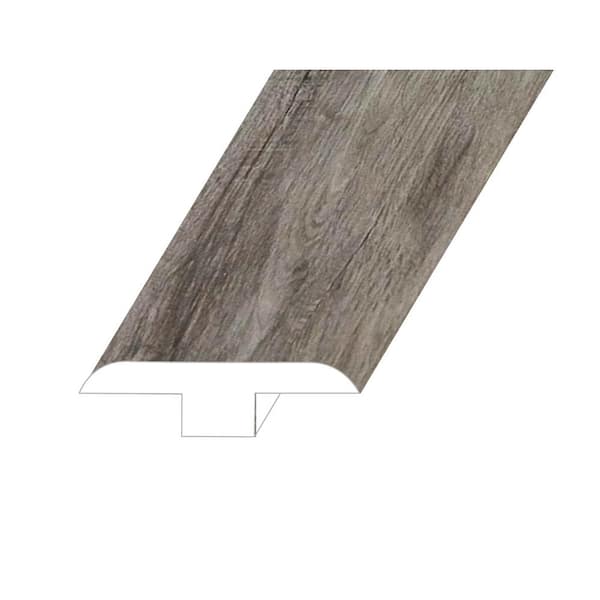 Montserrat Manifesto Grand Bistre 0.5 in. Thick x 1.8 in. Wide x 94.5 in. Length Vinyl T-Molding