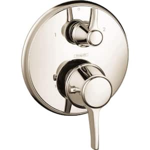 Metris C 2-Handle Thermostatic Valve Trim Kit in Polished Nickel with Volume Control and Diverter (Valve Not Included)