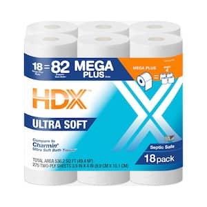 Ultra-Soft Toilet Paper Rolls (36 Mega Plus Rolls)